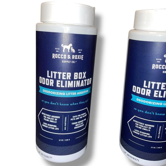 Rocco & Roxie Litter Box Additive Odor Eliminator Urine Deodorize 12 oz Lot x3 - Picture 2 of 12